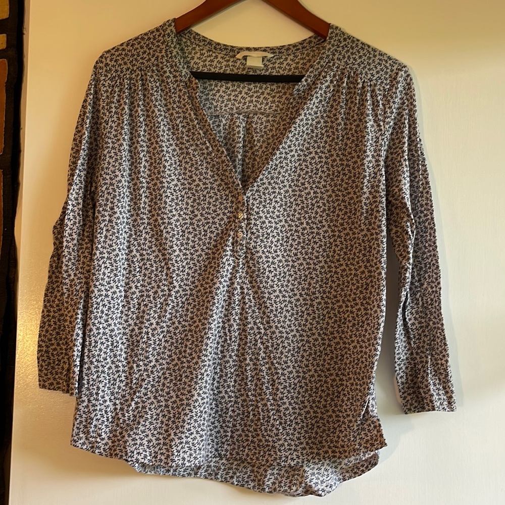 H&M top with button detail size M